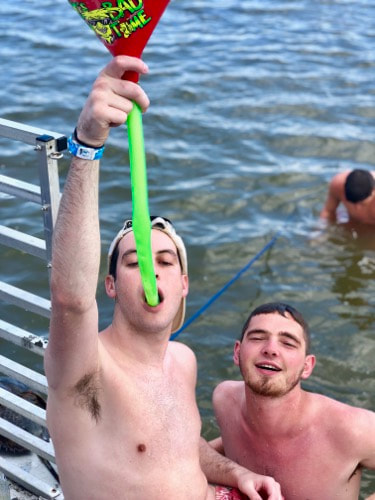 Men partying hard in Ocean City, MD.